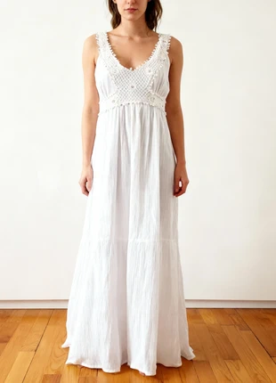 Robe longue blanche dentelle taille L 40 vacances mariage, marke: COQUETTE, zustand: Neu, größe: L / 40 / 12, 19,00 €, 20,65 € inklusive Vinted-Käuferschutz