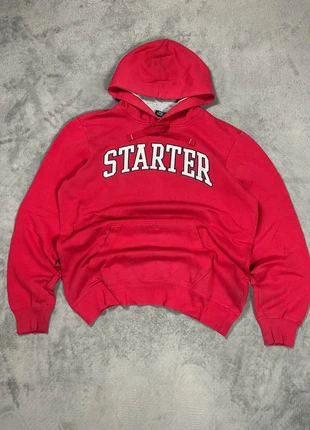 Sweat-shirt / Hoodie Starter vintage rouge logo brodé 90s - Taille M, marque: Starter, état: Très bon état, taille: M, 25,00 €, 26,95 € Protection acheteurs incluse