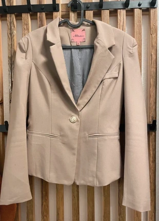 Beige DamenBlazer Größe S tailliert klassisch Business NtFashion 1-Knopf Revers gestreiftes Futter, marque: Sonstiges, état: Très bon état, taille: S / 36 / 8, 6,00 €, 7,00 € Protection acheteurs incluse