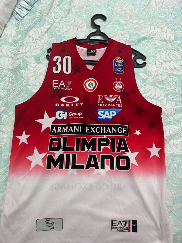 Maglia Indossata Basket Daniels Olimpia Milano 21-22 Match-Worn 2