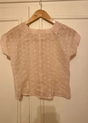 Top en dentelle rose poudrée vintage , marke: Vintage, zustand: Neu, größe: S / 36 / 8, 11,00 €, 12,25 € inklusive Vinted-Käuferschutz