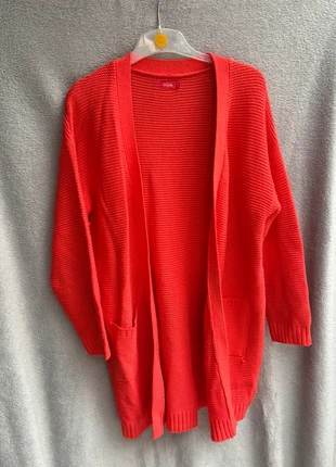 Gilet orange en maille, marca: Tissaia, estado: Bom, tamanho: XL / 42 / 14, €5.00, €5.95 inclui Proteção do Comprador