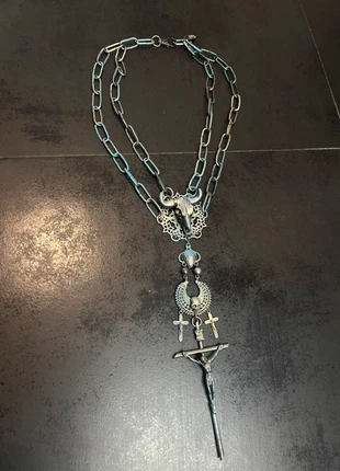 1of1 sample 1994 jpg multichains-cross buffalo rosary, brand: Jean Paul Gaultier, condizioni: Ottime, €500.00, €510.00 include la Protezione acquisti