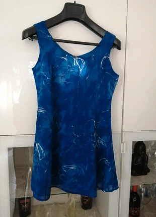 Miniabito blu fantasia tg S misure in foto., marca: Foto, estado: Muy bueno, tamaño: S / 36 / 8, 3,00 €, 3,85 € Protección al comprador incluida