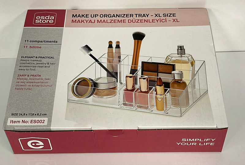 Organiseur maquillage transparent 2