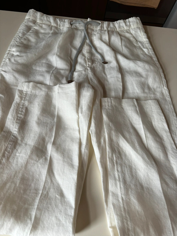 Pantalone bianco Brunello Cucinelli 4