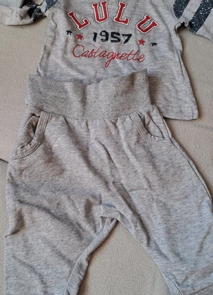 Tenue ml et sarouel jogging, merk: Lulu Castagnette, staat: Heel goed, maat: 1-3 maanden / 56 cm, € 1,50, € 2,28 inclusief Kopersbescherming