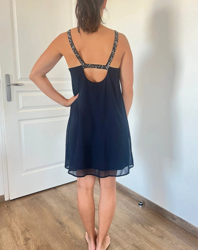 Robe Only bleue marine et strass 1