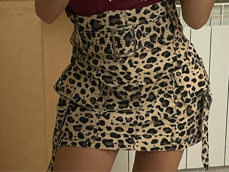 Gonna leopardata bershka discount