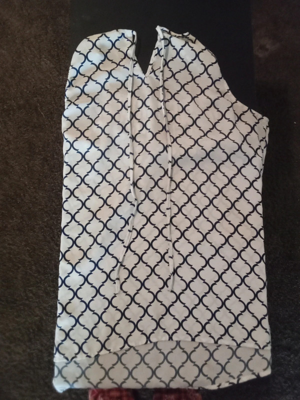 Black and White Tank Top that Ties in back. 3