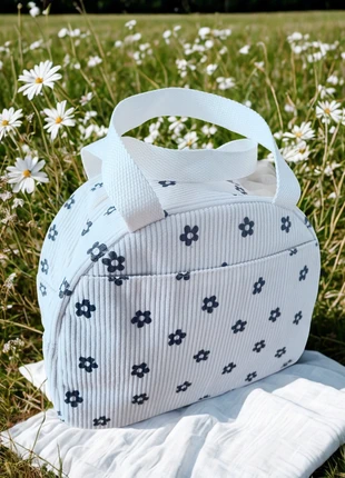 Sac déjeuner lunch bag imprimé fleurs, brand: Boutique indépendante, condition: Very good, €15.00, €16.45 includes Buyer Protection Pro