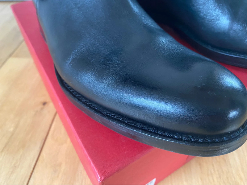 Grenson size 5.5 black leather Chelsea boots, new box Vinted