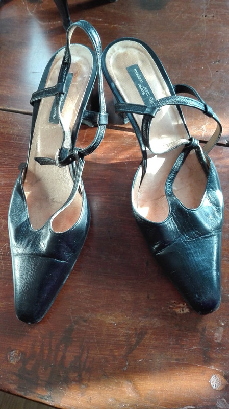 chaussures salome Jet Set cuir vintage Vinted
