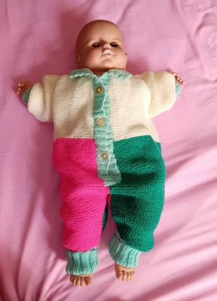 Grenouillère en laine fait main, neuve, état: Très bon état, taille: Taille unique, 12,00 €, 13,30 € Protection acheteurs incluse