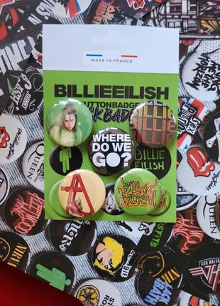 Pack Badges Billie Eilish x5, marque: Billie Eilish, état: Neuf sans étiquette, 4,90 €, 5,85 € Protection acheteurs incluse