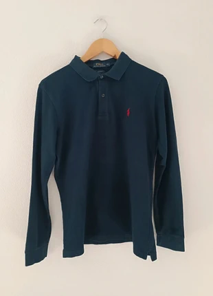 Polo manches longues Ralph Lauren bleu marine logo rouge taille M homme, marke: Ralph Lauren, zustand: Sehr gut, größe: M, 20,00 €, 21,70 € inklusive Vinted-Käuferschutz