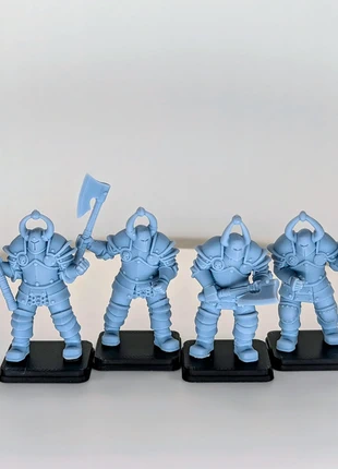 4 Evil Warrior Fantasy HQ Miniatures Dungeon Crawler, marca: MounstrousEncounters, estado: Muito bom, €12.00, €13.30 inclui Proteção do Comprador