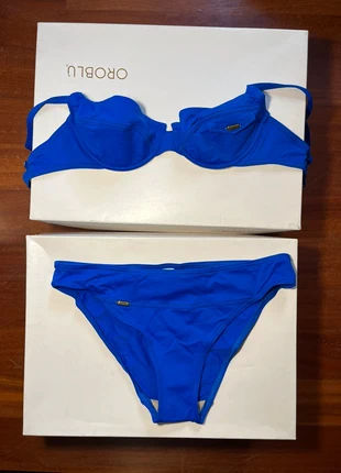 Bikini blu elettrico con ferretto – firmato Antigel by Lise Charmel, brand: Lise Charmel, condition: New with tags, size: M / 38 / 10, €29.00, €31.15 includes Buyer Protection