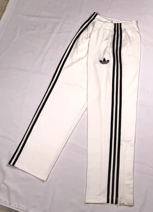 Bas/pantalon jogging Adidas Original Firebird trackpant Y2k retro vintage -blanc & noir- M, merk: adidas, staat: Heel goed, maat: M, € 65,00, € 68,95 inclusief Kopersbescherming Pro