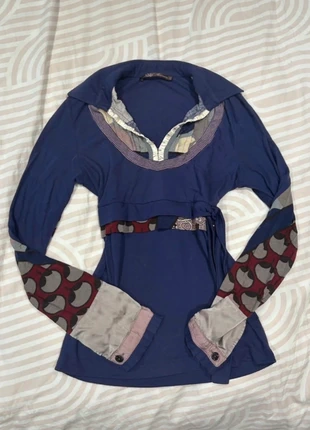 Vintage y2k paarse longsleeve top 2000s, marca: Vintage Dressing, estado: Muito bom, tamanho: S / 36 / 8, €6.00, €7.00 inclui Proteção do Comprador