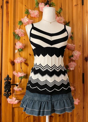 Knit Cami Top | Chevron Stripe | Adjustable Straps | 363., brand: y2k, condition: Very good, size: M / 38 / 10, €16.00, €17.50 includes Buyer Protection