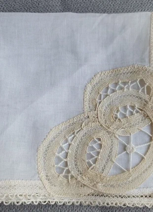 Mouchoir carré vintage ancien avec dentelle 22 x22 cm écru Neuf, brand: Vintage, condition: New without tags, €5.00, €5.95 includes Buyer Protection Pro