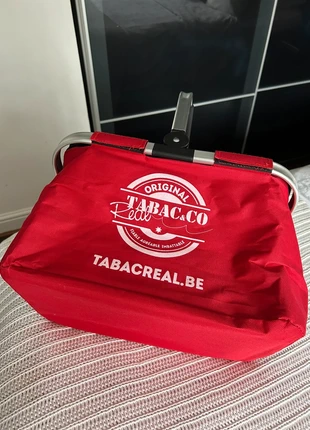 Red Foldable Shopping Basket Tote – Tabac & Co, brand: tabac & co, condition: New without tags, £6.99, £7.85 includes Buyer Protection