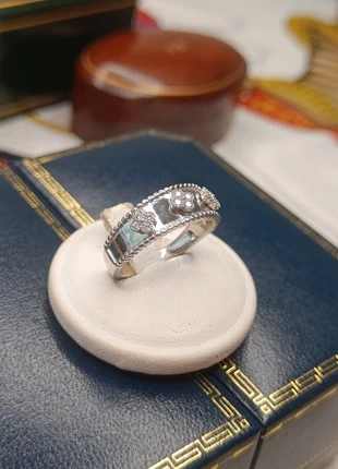 Anello argento 925 quadrifoglio con zirconi, marque: Argento, état: Très bon état, taille: 17,7 mm, 29,00 €, 31,15 € Protection acheteurs incluse