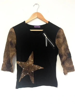Top y2k star dentelle vintage, marke: y2k, zustand: Sehr gut, größe: S / 36 / 8, 20,00 €, 21,70 € inklusive Vinted-Käuferschutz