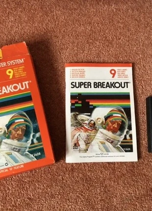 Vintage Atari cartridge system game Super Breakout, condition: Good, £40.00, £42.70 includes Buyer Protection