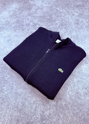 Gilet col camionneur à rayure Lacoste taille M bleu marine en Laine, marke: Lacoste, zustand: Gut, größe: M, 48,00 €, 51,10 € inklusive Vinted-Käuferschutz