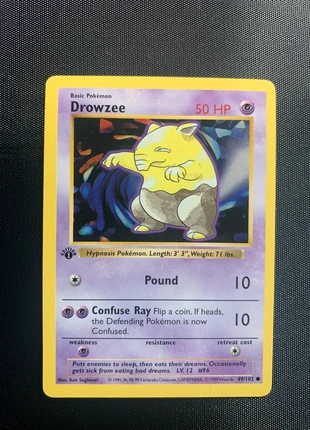 Pokémon Drowzee 49/102 Soporifik US, brand: Pokémon, condition: Very good, €27.90, €30.00 includes Buyer Protection Pro