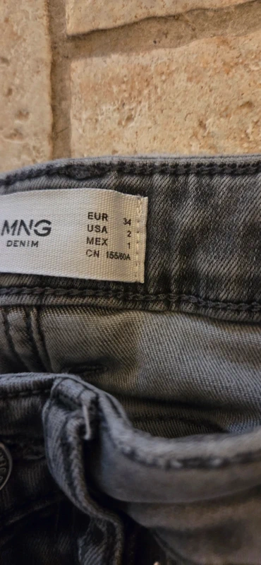 Jean skinny gris MNG (Mango) Taille 34 / XS - photo numéro 8