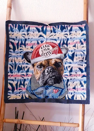 Tapisserie carré dog idée pour customisation blouson 🍒 neuf 🍒 50x50, marca: safeco, estado: Novo sem etiquetas, €4.00, €4.90 inclui Proteção do Comprador