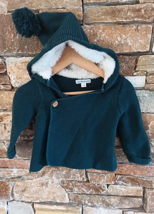 Veste pom-pom maille Verbaudet 3 mois, merk: Vertbaudet, staat: Heel goed, maat: 1-3 maanden / 56 cm, € 4,00, € 4,90 inclusief Kopersbescherming