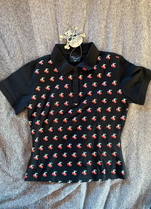 Top corto ciliegie 🍒, merk: Rock Daddy, staat: Nieuw met prijskaartje, maat: S / 36 / 8, € 4,50, € 5,43 inclusief Kopersbescherming