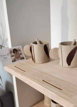 Ensemble de tasses à café en céramique fait main, brand: Fait Main, condition: New with tags, €23.00, €24.85 includes Buyer Protection