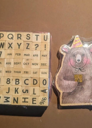 2 Tampons- scrapbooking-N°257 modifié, condition: Very good, €1.00, €1.75 includes Buyer Protection