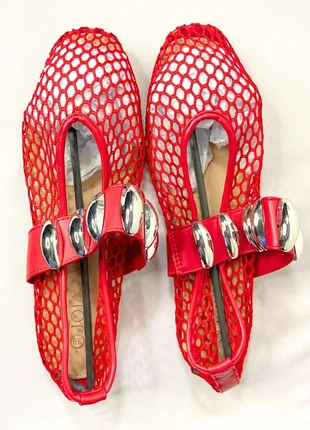 JOIA Paris - Ballerines plates avec bijoux - Rouge - Taille 39, marque: Joia, état: Neuf avec étiquette, taille: 39, 15,00 €, 16,45 € Protection acheteurs (Pro) incluse