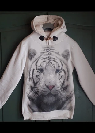 Felpa pesante West Side con tigre bianca e pelo, marke: Westside, zustand: Neu, größe: M / 38 / 10, 15,00 €, 16,45 € inklusive Vinted-Käuferschutz