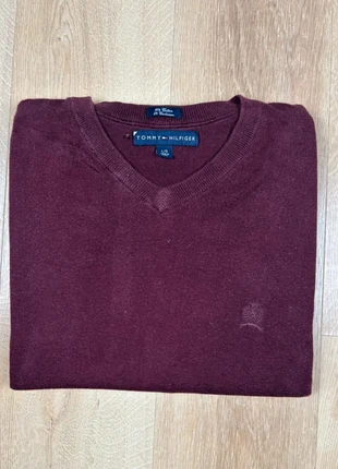 Pull Col v Tommy Hilfiger Homme 5%cachemire ajuster à enfiler rouge bordeaux taille L, marke: Tommy Hilfiger, zustand: Zufriedenstellend, größe: L, 1,50 €, 2,28 € beinhaltet Vinted-Käuferschutz Pro