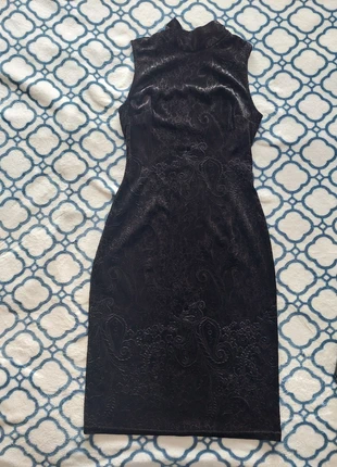 Robe noire à col montant dos nu motif dentelle, brand: ORSAY, condition: Very good, size: S / 36 / 8, €8.00, €9.10 includes Buyer Protection