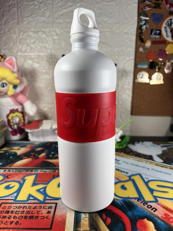 Supreme Sigg CYD 1L Water Bottle White Red FW19 100% Authentic