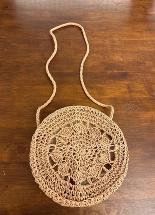 Boho Round Woven Crossbody Bag – Rare Handmade Find from Kos, brand: Rare, condition: New without tags, €15.00, €16.45 includes Buyer Protection