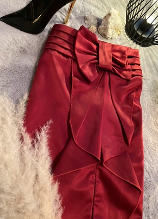 Jupe noeud rouge Chic, marque: Morgan, état: Neuf sans étiquette, taille: M / 38 / 10, 12,00 €, 13,30 € Protection acheteurs incluse