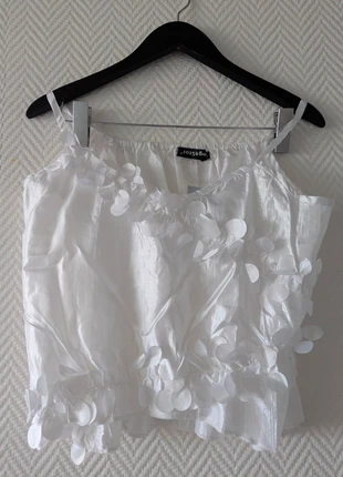 Top de nuit à Bretelles Fleurs 3D en coton- Neuf avec étiquette, Taille S, marque: Femme, état: Neuf avec étiquette, 4,90 €, 5,85 € Protection acheteurs incluse