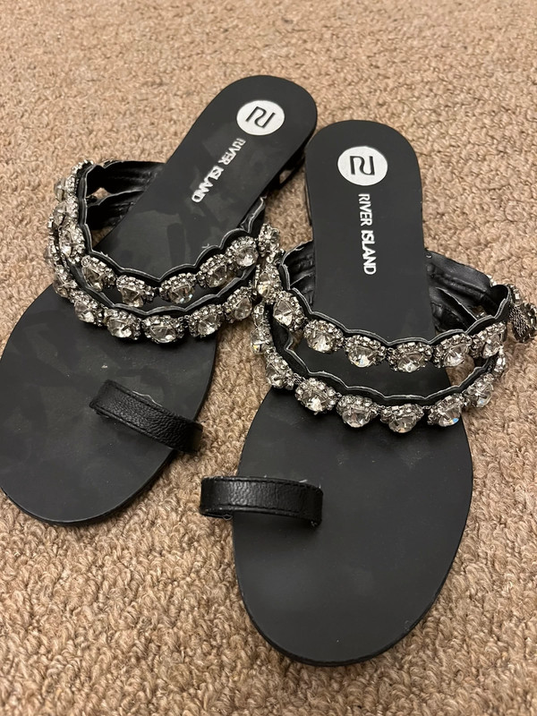 River island sales embellished sandals