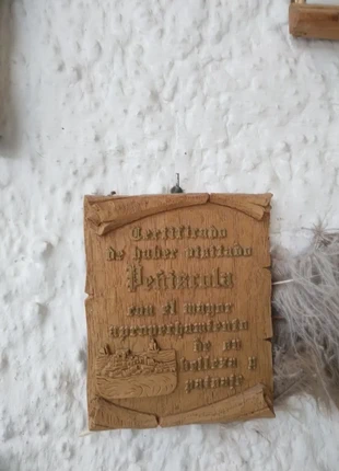 Placa rústica grabada Peñíscola vintage decorativa, marca: Vintage, estado: Muito bom, €13.00, €14.35 inclui Proteção do Comprador