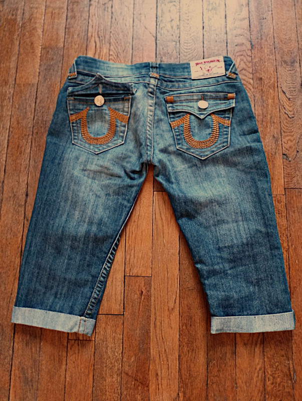 True Religion Low Rise Bermuda Denim Shorts 2