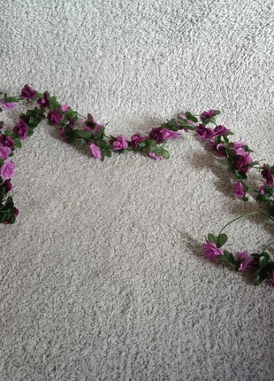 Artificial Purple Rose Flower Garland Vine Decoration – Set of 2, condition: Like new, £2.40, £3.22 includes Buyer Protection Pro